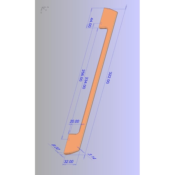 Richelieu 10-1/16 in. (256 mm) Center-to-Center Brushed Nickel Contemporary Drawer Pull - BP7125256195