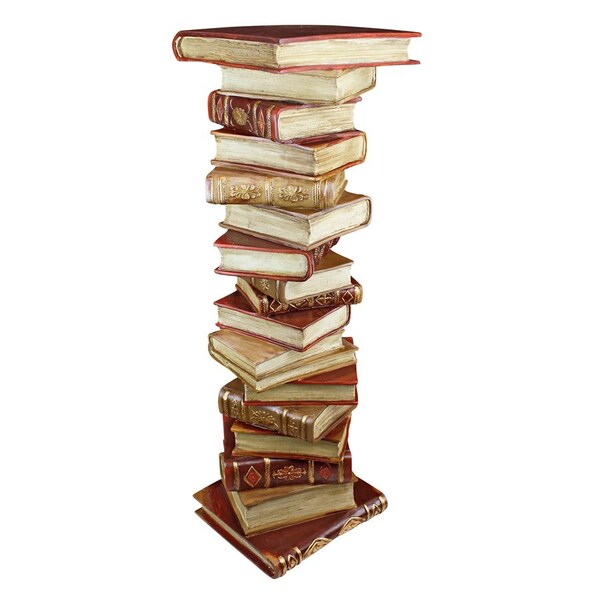 Design Toscano Power of Books Sculptural Pedestal Column - KY70738