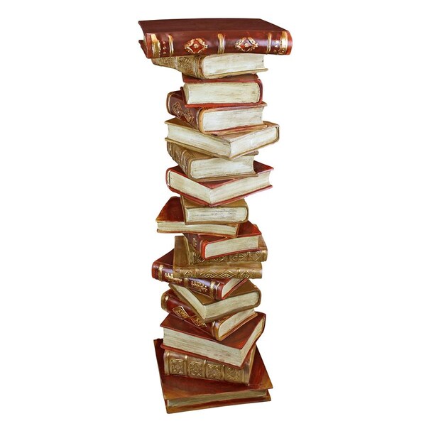Design Toscano Power of Books Sculptural Pedestal Column - KY70738