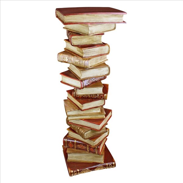 Design Toscano Power of Books Sculptural Pedestal Column - KY70738