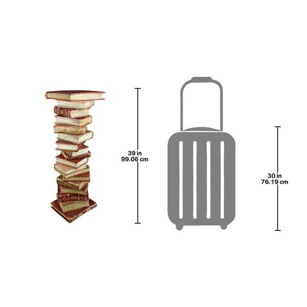 Design Toscano Power of Books Sculptural Pedestal Column - KY70738