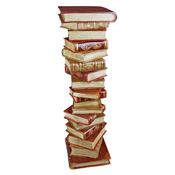 Design Toscano Power of Books Sculptural Pedestal Column - KY70738