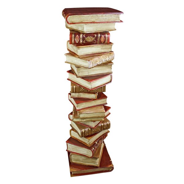 Design Toscano Power of Books Sculptural Pedestal Column - KY70738