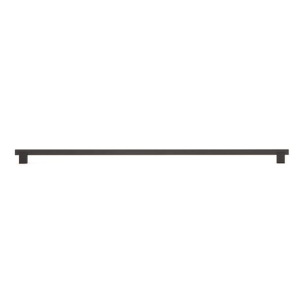Richelieu 25-3/16 in. (640 mm) Center-to-Center Matte Black Contemporary Drawer Pull - BP905640900