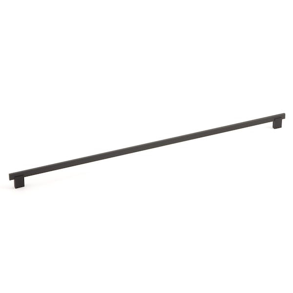 Richelieu 25-3/16 in. (640 mm) Center-to-Center Matte Black Contemporary Drawer Pull - BP905640900