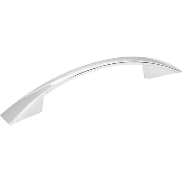 Jeffrey Alexander 96 mm Center-to-Center Polished Chrome Flared Regan Cabinet Pull - 847-96PC