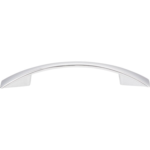Jeffrey Alexander 96 mm Center-to-Center Polished Chrome Flared Regan Cabinet Pull - 847-96PC