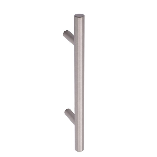 South Main Hardware Euro Bar Cabinet Handle (3/8" Diameter), 5.88" Length (3.5" Hole Center), Satin Nickel, 10PK - SH686-SN-10