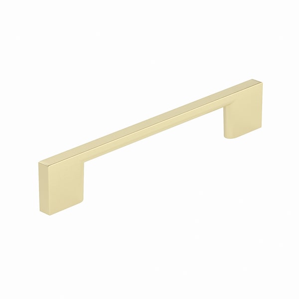 Richelieu 5 1/16 in (128 mm) Center-to-Center Satin Brass Contemporary Drawer Pull - BP8160128160