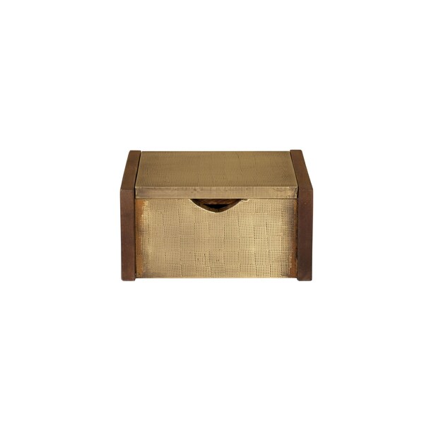 Elk Signature Dorsey Box - Small Aged Brass - H0897-10989