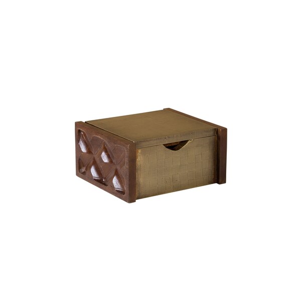Elk Signature Dorsey Box - Small Aged Brass - H0897-10989