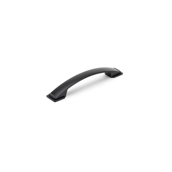 Richelieu 5 1/16 in (128 mm) Center-to-Center Matte Black Contemporary Cabinet Pull - BP83235128900