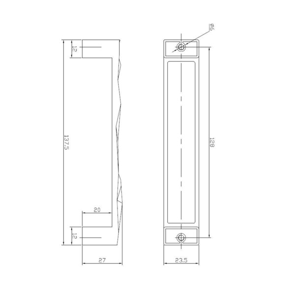 Richelieu 5-1/16 in. (128 mm) Center-to-Center Chrome Contemporary Drawer Pull - BP4789128140