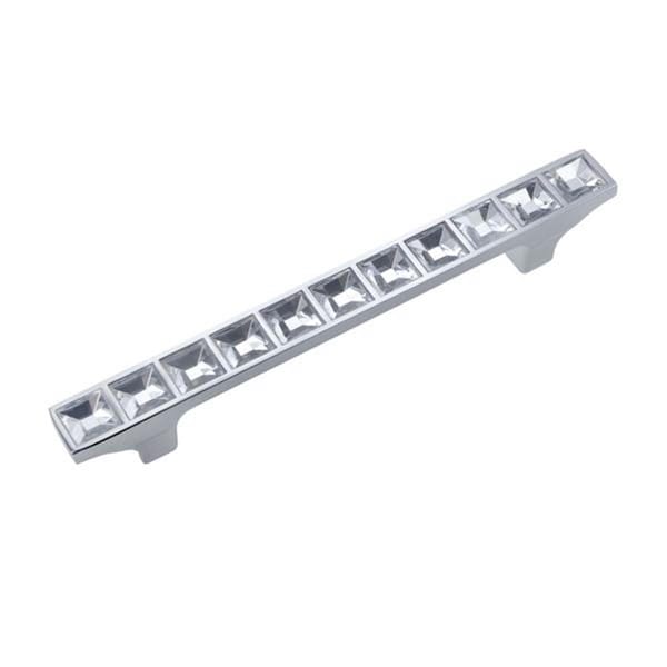 Utopia Alley Gleam Grid Polished Chrome Cabinet Pull 3.8 inch Center to Center - HW289PLCH021