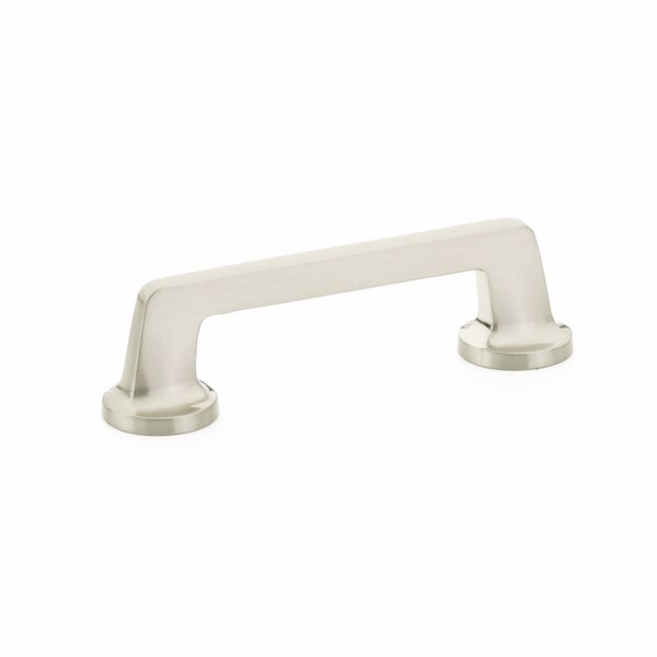 Schaub 4in Center to Center Northport Flat Cabinet Pull Brushed Nickel Finish - 201-BN