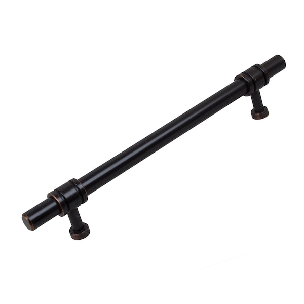 Gliderite Hardware 6-1/4 in. Center to Center Oil Rubbed Bronze Barrel Ring Bar Pull - 4340-160-ORB, 25PK - 4340-160-ORB-25