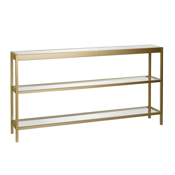 Hudson & Canal Henn & Hart Alexis Brass Console Table - 29 x 55 x 10 in. - AT0234
