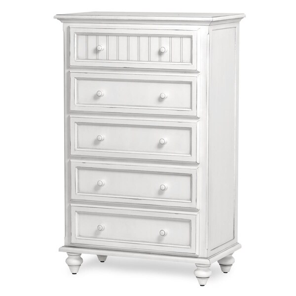 Sea Winds Coastal Furniture Monaco 5 Drawer Chest - B81835-BLANC