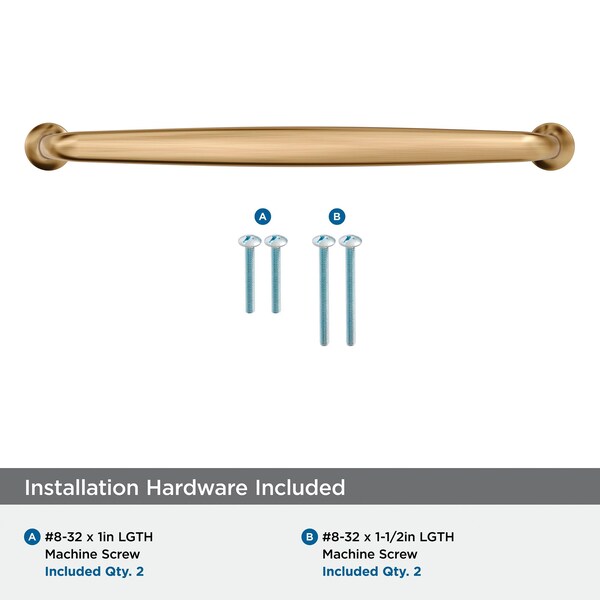 Amerock Renown 8-13/16 inch 224mm Center-to-Center Champagne Bronze Cabinet Pull - BP36987CZ