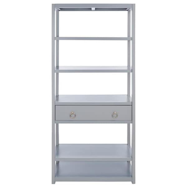 Safavieh Johni 1 Drawer 5 Shelf Etagere, Grey - ETG9200C