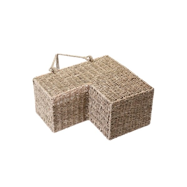 Hastings Home Storage Basket, Natural, 16 in L x 8 in W x 14 in H - 450466HTX