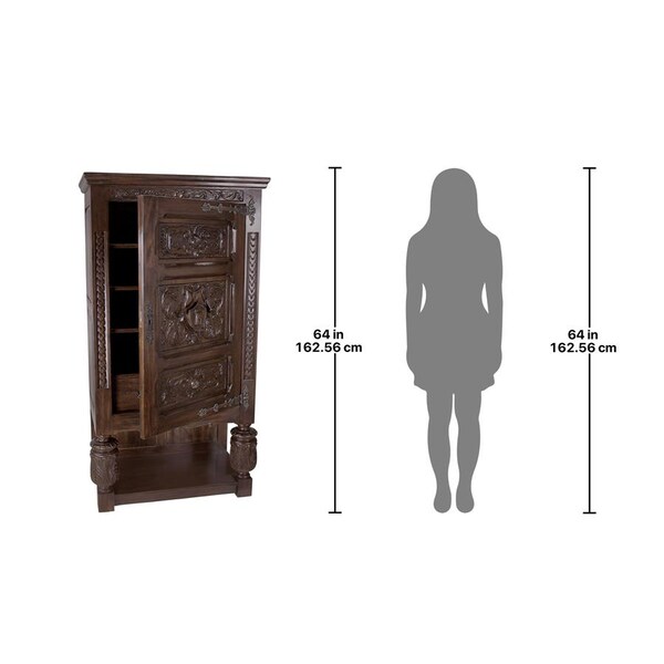 Design Toscano Coat of Arms Gothic Revival Armoire - AF4546
