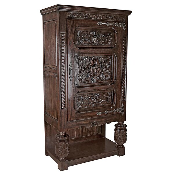 Design Toscano Coat of Arms Gothic Revival Armoire - AF4546