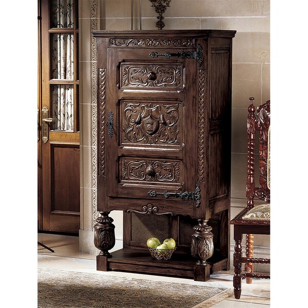 Design Toscano Coat of Arms Gothic Revival Armoire - AF4546