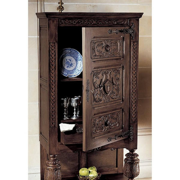 Design Toscano Coat of Arms Gothic Revival Armoire - AF4546