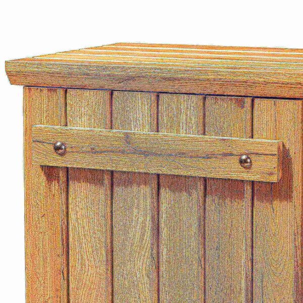 Baxton Studio Eren Modern and Contemporary Farmhouse Natural Oak Brown Finished Wood 1-Door Shoe Cabinet - 177-11077-ZORO