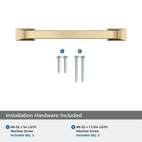 Amerock Westerly 3-3/4 inch 96mm Center-to-Center Champagne Bronze Cabinet Pull - BP53720CZ