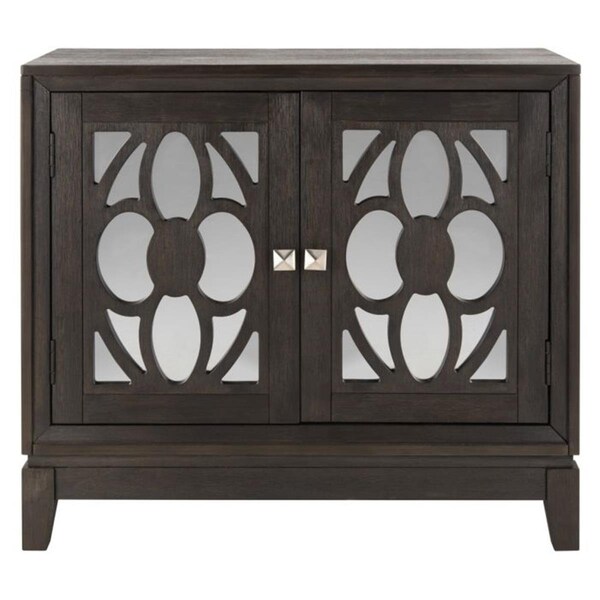 Safavieh Shannon 2 Door Chest - Dark Espresso & Mirror - CHS9203A