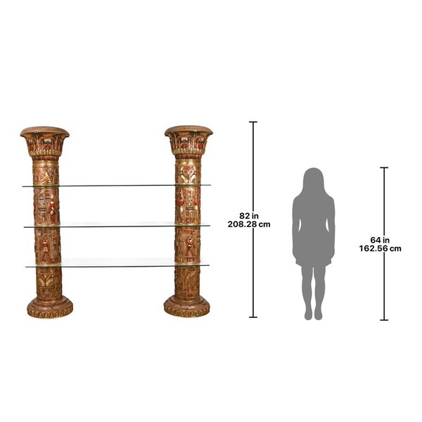 Design Toscano Egyptian Columns of Luxor Shelves - AD868372