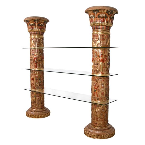 Design Toscano Egyptian Columns of Luxor Shelves - AD868372