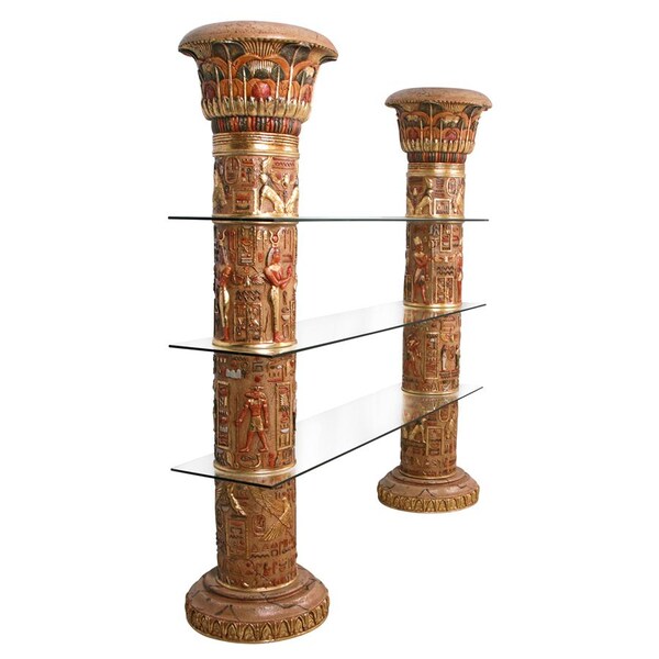 Design Toscano Egyptian Columns of Luxor Shelves - AD868372
