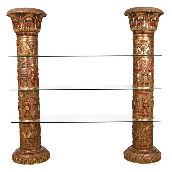 Design Toscano Egyptian Columns of Luxor Shelves - AD868372