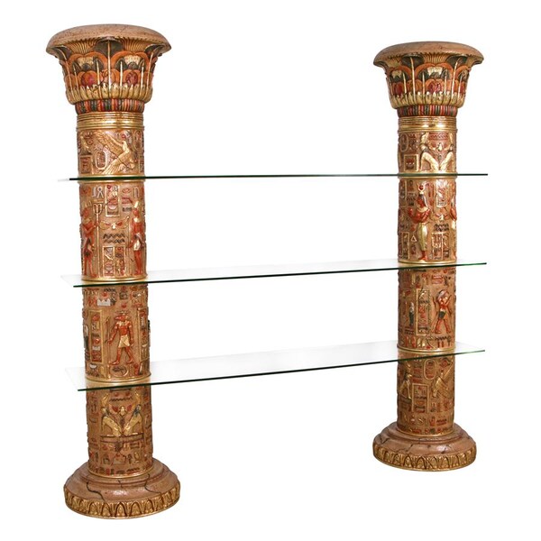 Design Toscano Egyptian Columns of Luxor Shelves - AD868372