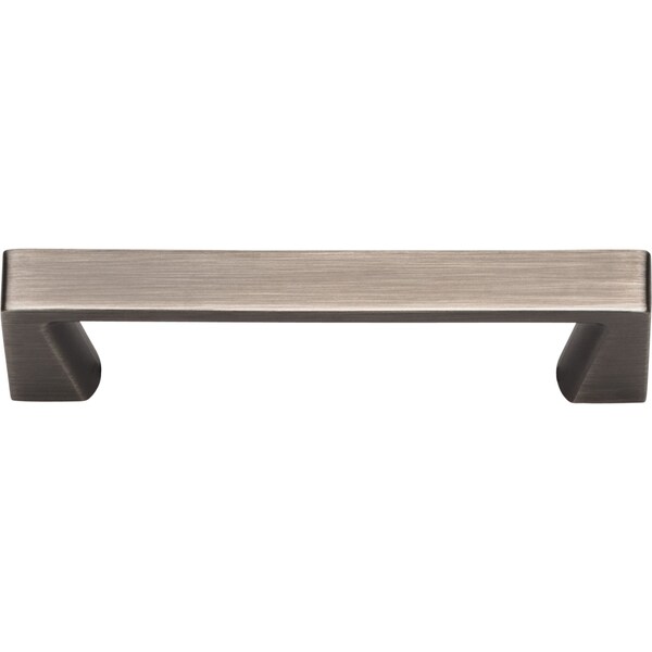 Jeffrey Alexander 96 mm Center-to-Center Brushed Pewter Square Boswell Cabinet Pull - 177-96BNBDL