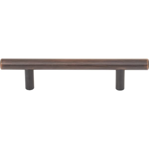 Elements By Hardware Resources 96 mm Center-to-Center Dark Brushed Bronze Naples Cabinet Bar Pull - 156DBB