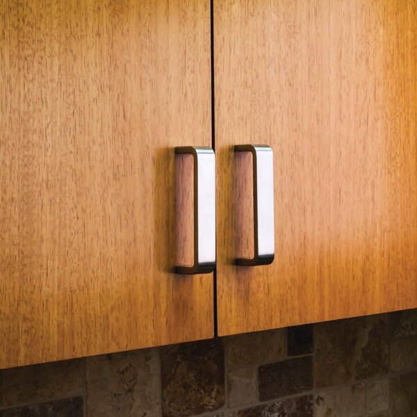 Elements By Hardware Resources 96 mm Center-to-Center Brushed Oil Rubbed Bronze Square Asher Cabinet Pull - 193-96DBAC