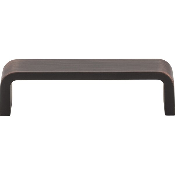 Elements By Hardware Resources 96 mm Center-to-Center Brushed Oil Rubbed Bronze Square Asher Cabinet Pull - 193-96DBAC