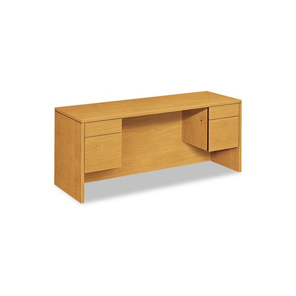 Hon HON, 10500 SERIES KNEESPACE CREDENZA WITH 3/4-HEIGHT PEDESTALS, 72W X 24D, HARVEST - 10543CC