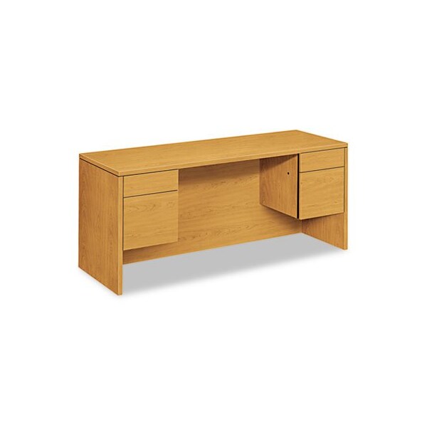 Hon HON, 10500 Series Kneespace Credenza With 3/4-Height Pedestals, 60w X 24d, Harvest - 10565CC