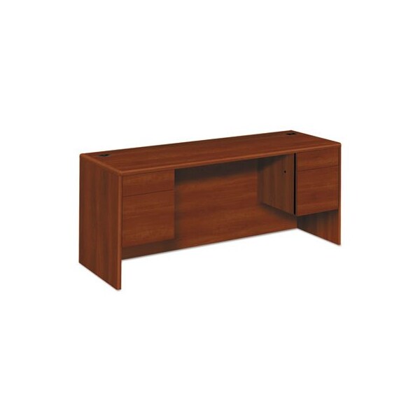 Hon HON, 10700 KNEESPACE CREDENZA, 3/4 HEIGHT PEDESTALS, 72W X 24D X 29.5H, COGNAC - 10743CO
