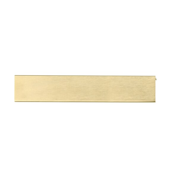 Richelieu 7-9/16 in. (192 mm) Center-to-Center Satin Gold Contemporary Edge Pull - BP9898192166