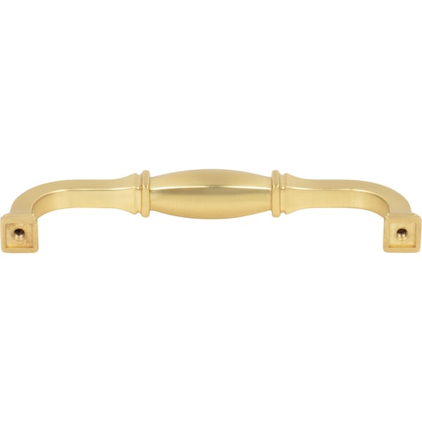 Jeffrey Alexander 128 mm Center-to-Center Brushed Gold Audrey Cabinet Pull - 278-128BG
