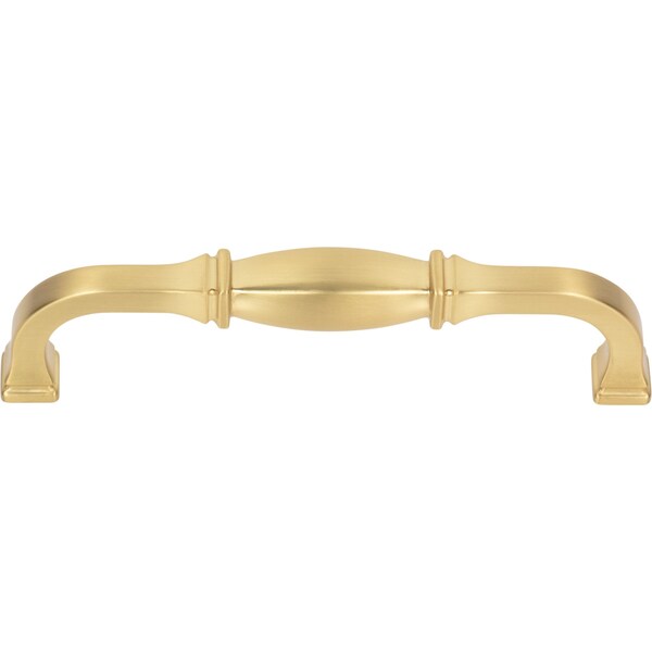 Jeffrey Alexander 128 mm Center-to-Center Brushed Gold Audrey Cabinet Pull - 278-128BG