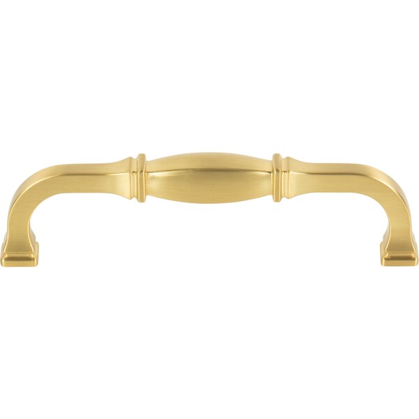 Jeffrey Alexander 128 mm Center-to-Center Brushed Gold Audrey Cabinet Pull - 278-128BG