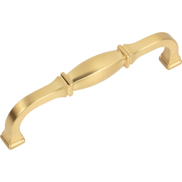 Jeffrey Alexander 128 mm Center-to-Center Brushed Gold Audrey Cabinet Pull - 278-128BG