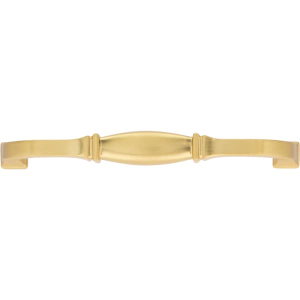 Jeffrey Alexander 128 mm Center-to-Center Brushed Gold Audrey Cabinet Pull - 278-128BG